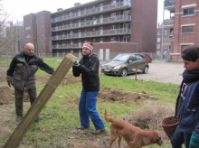 moestuin - eerste werkdag 23 feb 2013